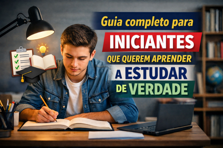 Guia completo para iniciantes que querem aprender a estudar de verdade