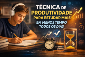 Técnica de produtividade para estudar mais em menos tempo todos os dias