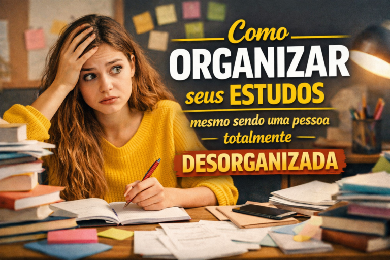 Como organizar seus estudos mesmo sendo uma pessoa totalmente desorganizada